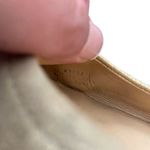 J.Crew Womens Size 7 Ballet Flats Gold Glitter Basic Casual Scrunch Slip On - Picture 12 of 12